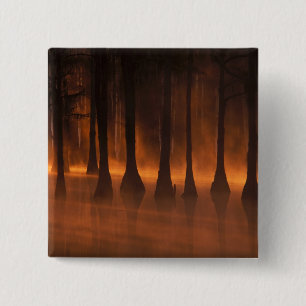 N.A., USA, Georgia, George Smith State Park. 2 Inch Square Button