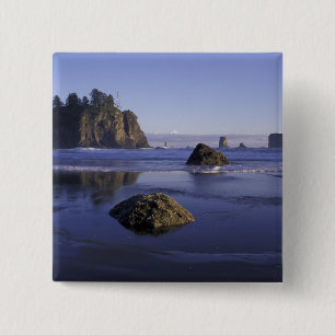 N.A., USA, Washington, Olympic National Park, 3 2 Inch Square Button