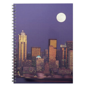N.A., USA, Washington, Seattle Seattle skyline Notebook