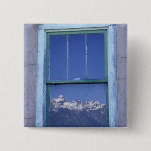 N.A., USA, Wyoming, Grand Teton National Park, 2 Inch Square Button
