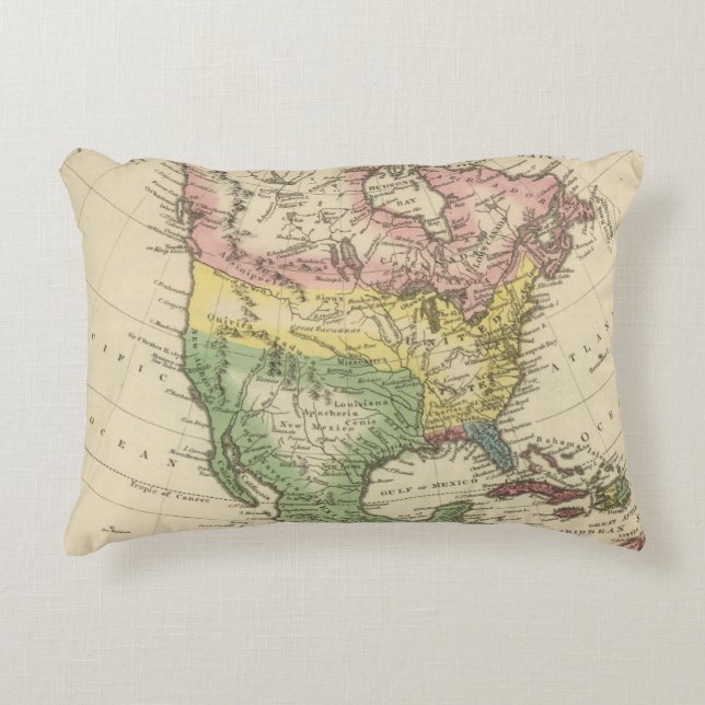 N America 2 Decorative Pillow (Front)