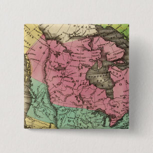 N America 2 Inch Square Button