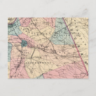 N Burlington County, NJ Postcard