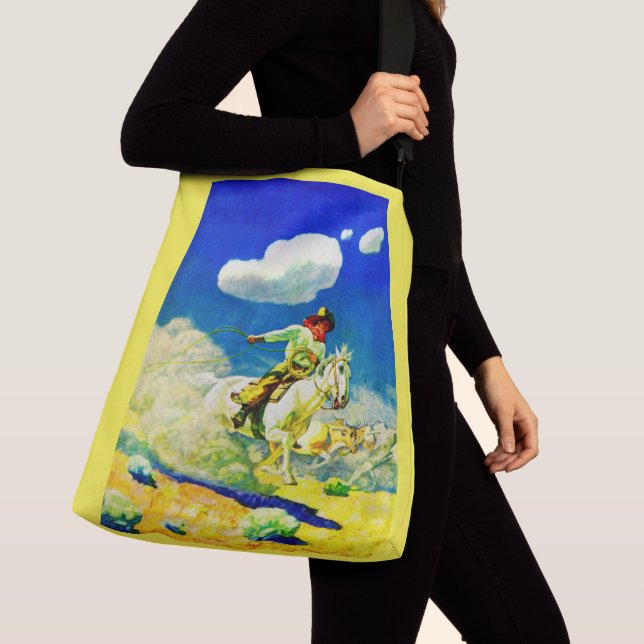 N. C. Wyeth cowboy Crossbody Bag (Close Up)