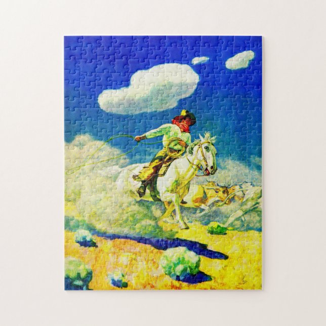 N. C. Wyeth cowboy Jigsaw Puzzle (Vertical)