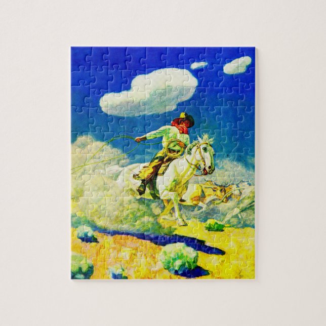 N. C. Wyeth cowboy Jigsaw Puzzle (Vertical)