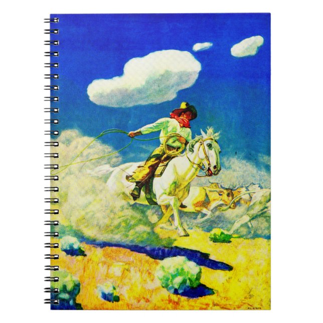 N. C. Wyeth cowboy Notebook (Front)