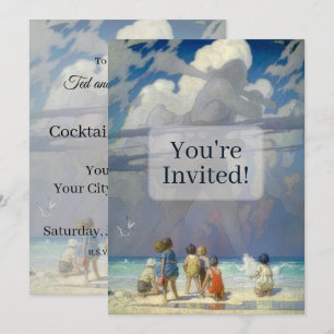 N.C. Wyeth The Giant 1923 Vintage Illustration Invitation