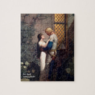 N.C. Wyeth Tristan and Isolde Medieval King Arthur Jigsaw Puzzle