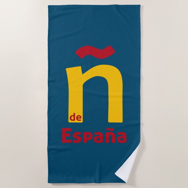 Ñ de España Beach Towel (Front)