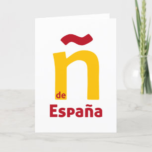 Ñ de España Thank You Card