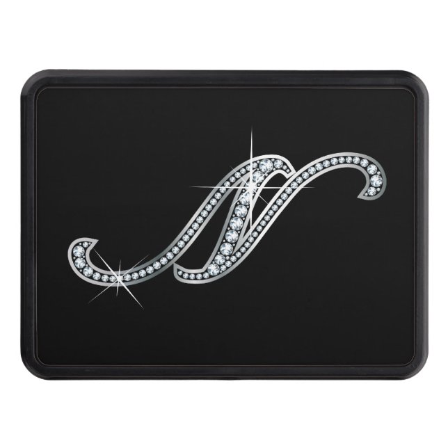 N Faux-"Diamond Bling" Tow Hitch Cover (Front)