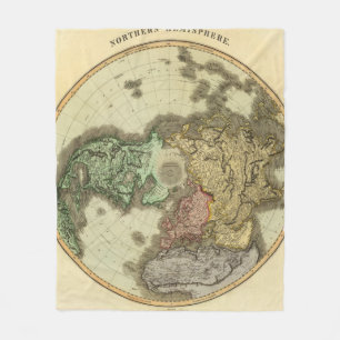 N Hemisphere Fleece Blanket