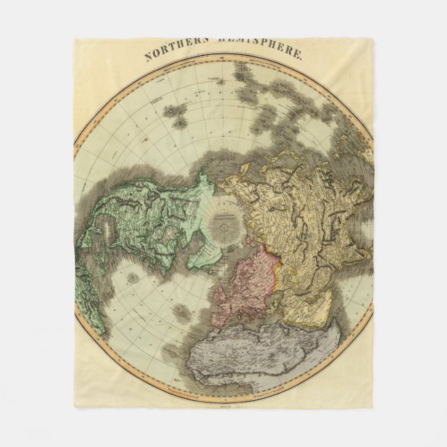 N Hemisphere Fleece Blanket (Front)