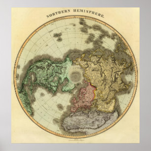 N Hemisphere Poster