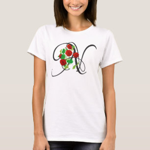 N initial, T-shirt Vintage Nasturtium