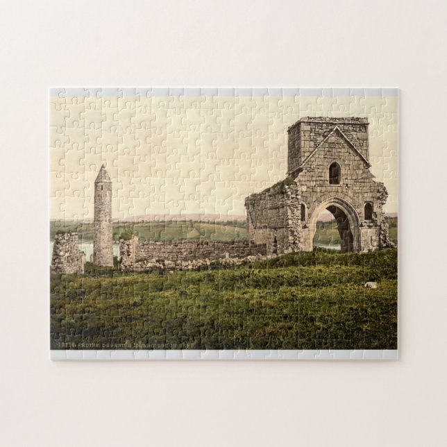 N. Ireland Devenish Isle Monastic tower Jigsaw Puzzle (Horizontal)