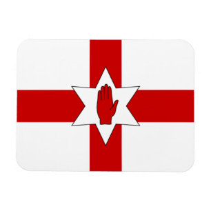 N. Ireland Flag Magnet - Star & Hand on Cross