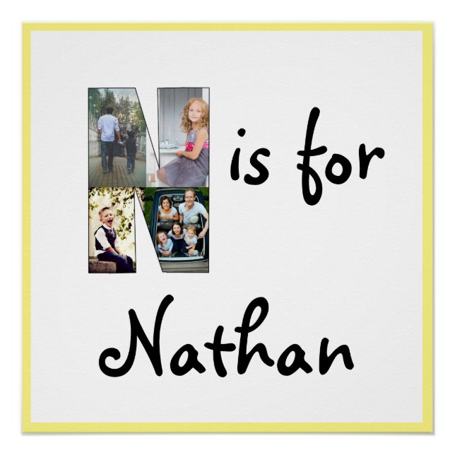 N is for Name Poster (Front)