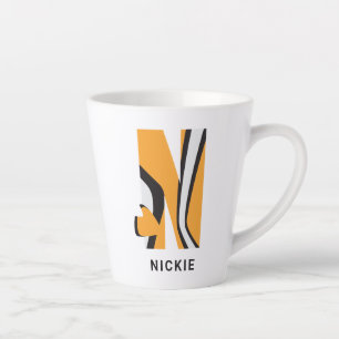 N is for Nemo   Add Your Name Latte Mug