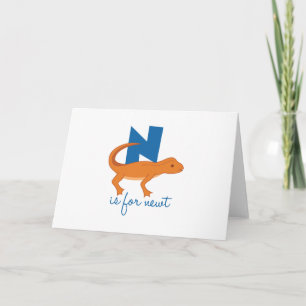 N Is For Newt Card