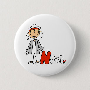 N is for Nurse 2 Inch Round Button
