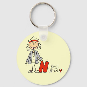 N is for Nurse Keychain