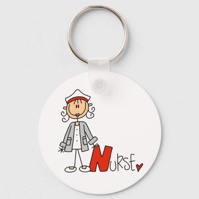 N is for Nurse Keychain (Front)