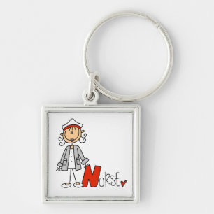 N is for Nurse Keychain