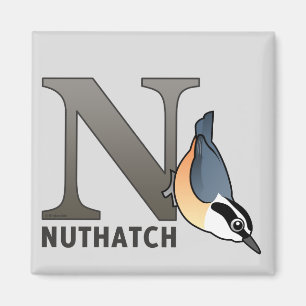 N is for Nuthatch Magnet