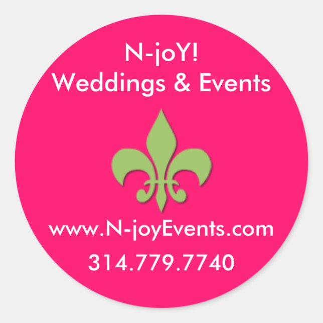 N-joY ! Sticker Fleur de lis Seal. (Devant)