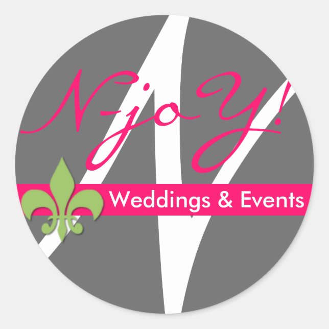 N-joY ! Sticker Fleur de lis Seal.#4 (Devant)