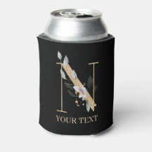 N Monogram Floral Personalized