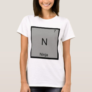 N - Ninja T-shirt drôle de symbole d'élément de ch