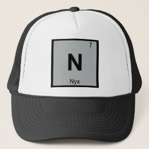 N - Nyx Greek Chemistry Periodic Table Symbol Trucker Hat