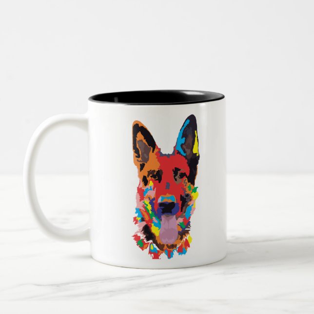 N ovćar boja Two-Tone coffee mug (Left)