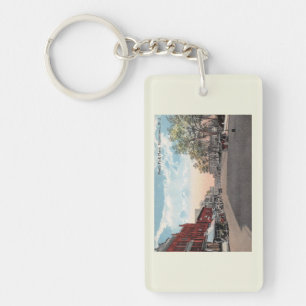 N. Park Place, Morristown, NJ Vintage Style Keychain