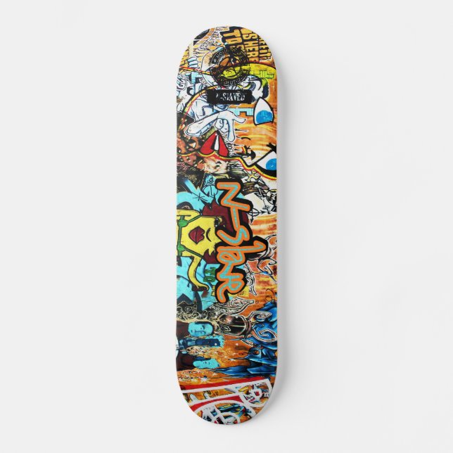 n-s1ave Street Graffiti Deck Skateboard (Front)