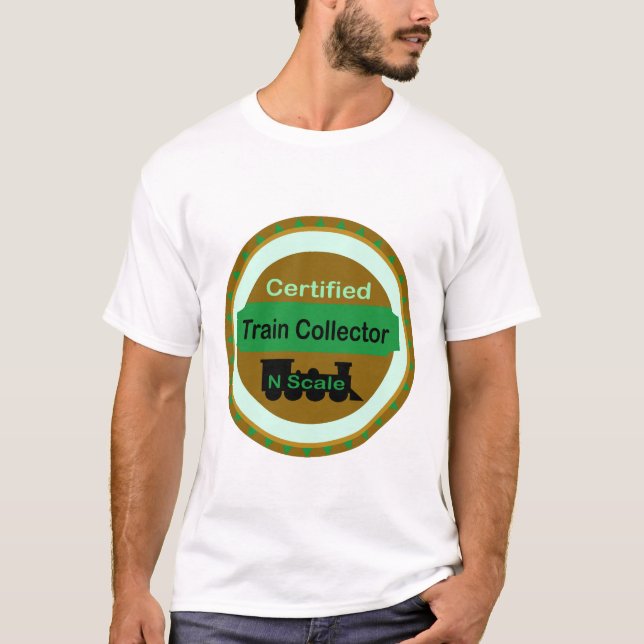 N Scale Train Collector T-Shirt (Front)