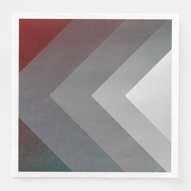 N - teal grey burgundy napkin (Front)
