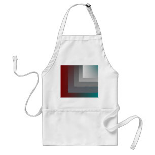 N - teal grey burgundy standard apron