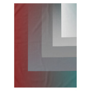 N - teal grey burgundy tablecloth