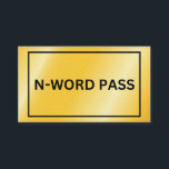 N-Word Pass Enclosure Card<br><div class="desc">N-Word Pass</div>