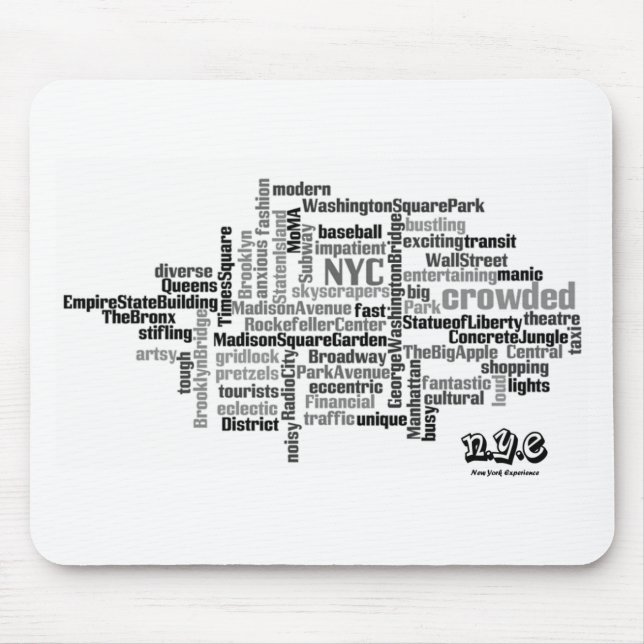 N.Y.E Pick a Word Mouse Pad (Front)