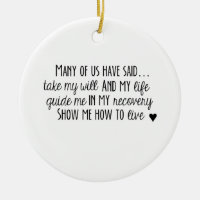 NA 3rd Step Prayer Ornament