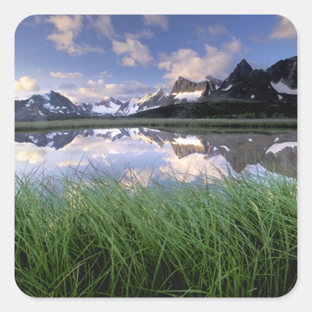 NA, Canada, Alberta, Tonquin Valley. Jasper Square Sticker (Front)
