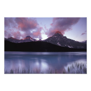 NA, Canada, Banff NP, Morning's first light on Photo Print