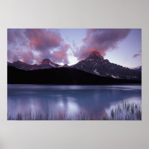NA, Canada, Banff NP, Morning's first light on Poster