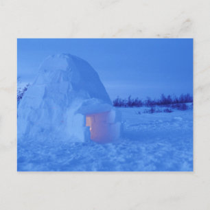 NA, Canada, Manitoba, Churchill. Arctic igloo Postcard