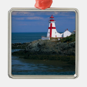 NA, Canada, New Brunswick, Campobello Island. 4 Metal Ornament